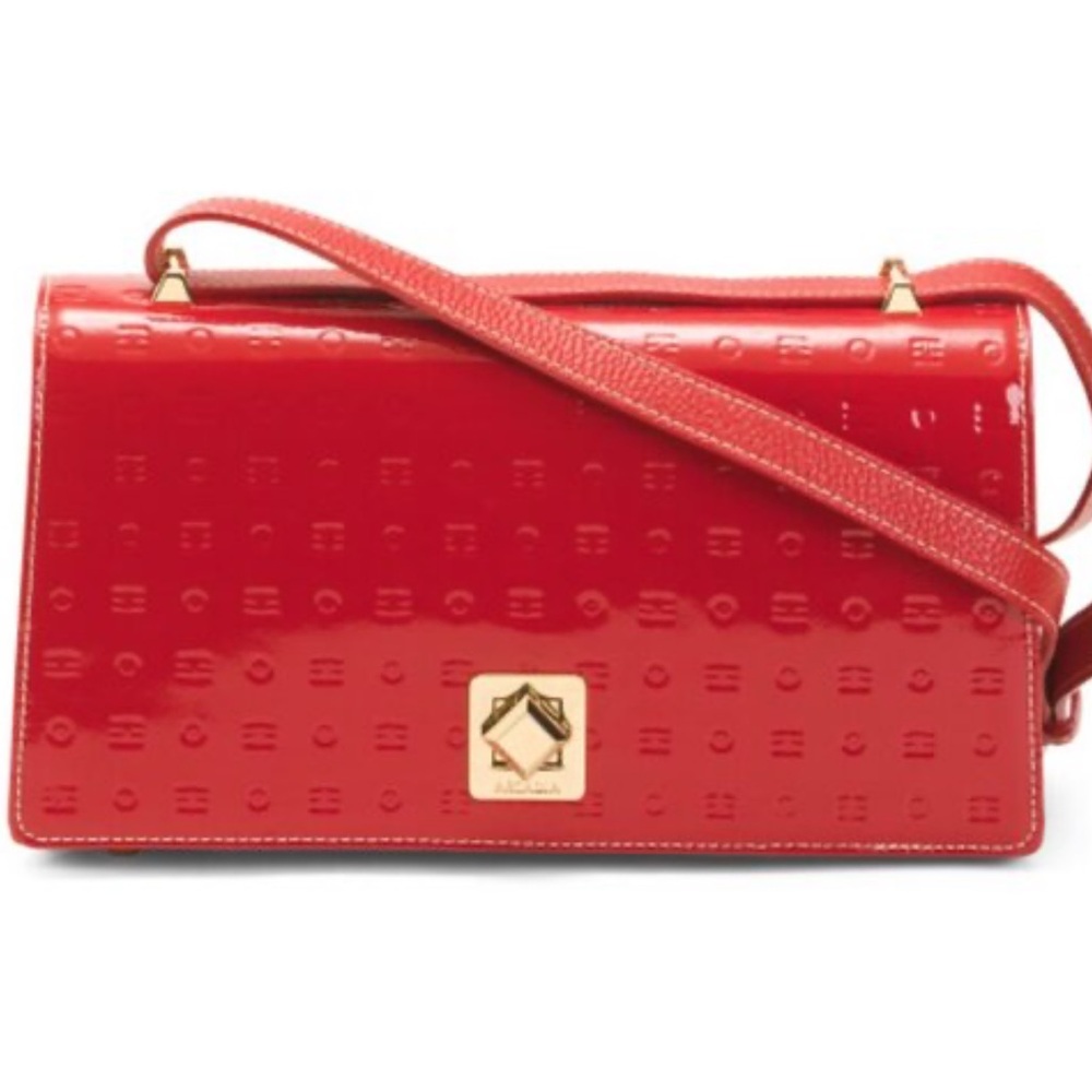 Arcadia Red Patent Leather Crossbody Bag NWT